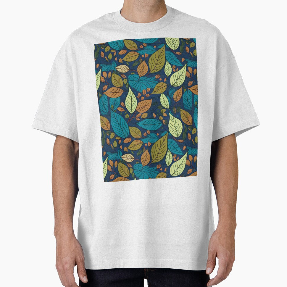 Modern Minimalist: A minimalist pattern with simple, geometric leaf shapes in muted tones, perfect for a contemporary look. by Grang Art Artistic Designs