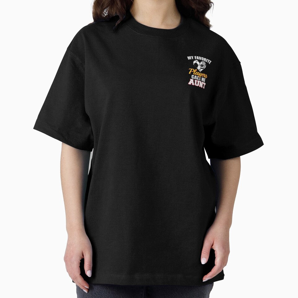 Womens My Favorite Players Call Me Aunt Soccer Hockey Aunt V-Neck by AlvaShop