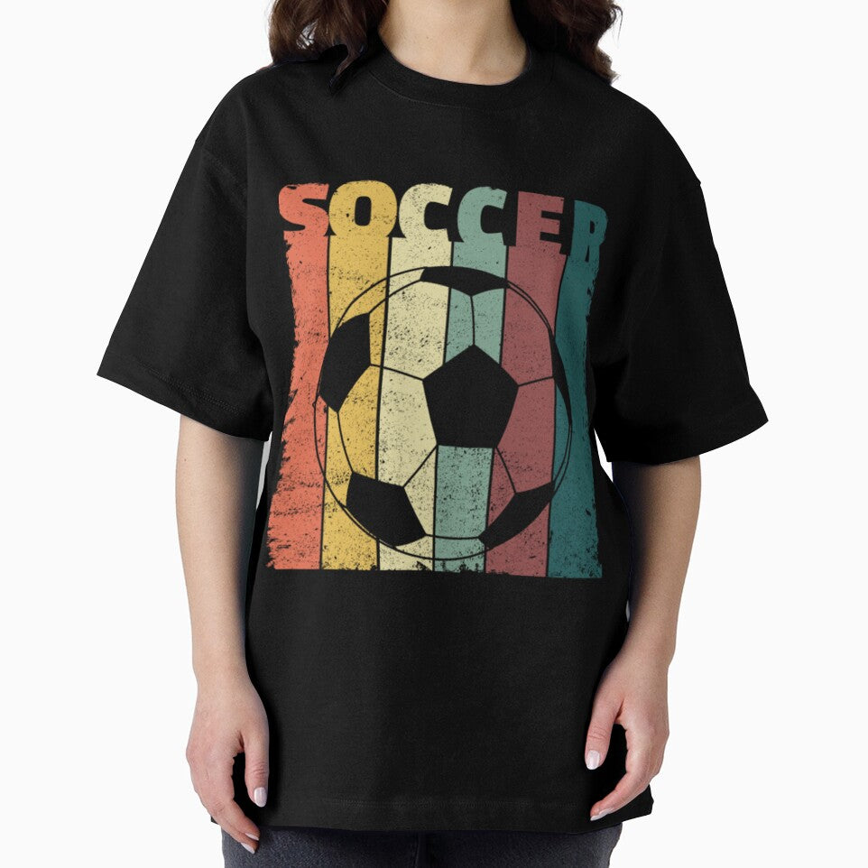 Vintage Soccer Ball Retro soccer player by aggrehhewotl