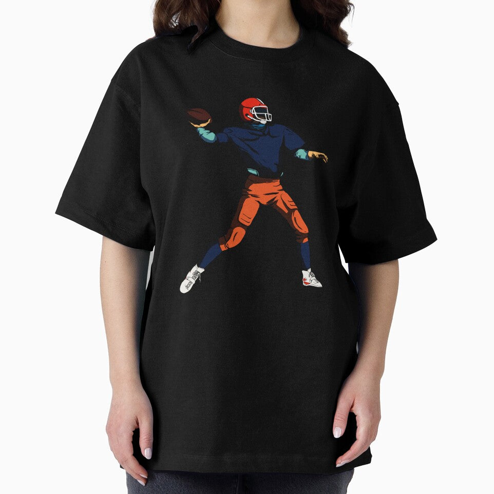 American Football Player Gridiron Retro Style by GabrieSketcham