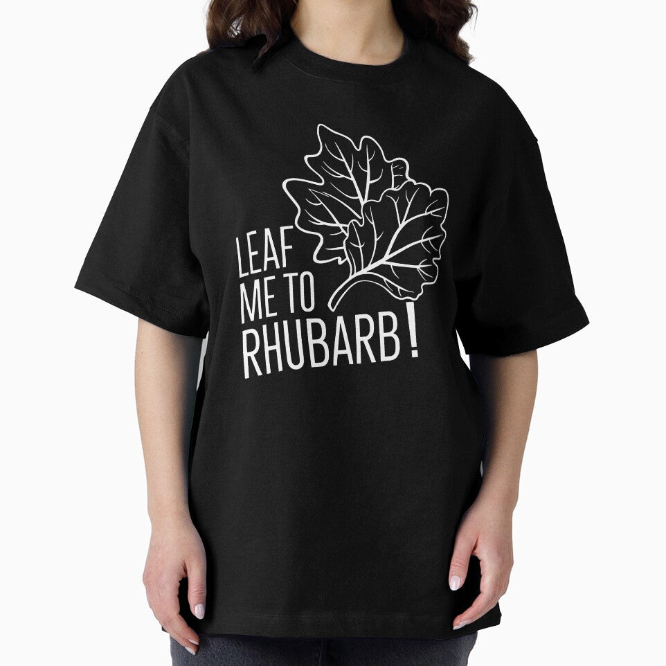 Rhubarb Leaves: A Close-Up Look in White by SplashTastic