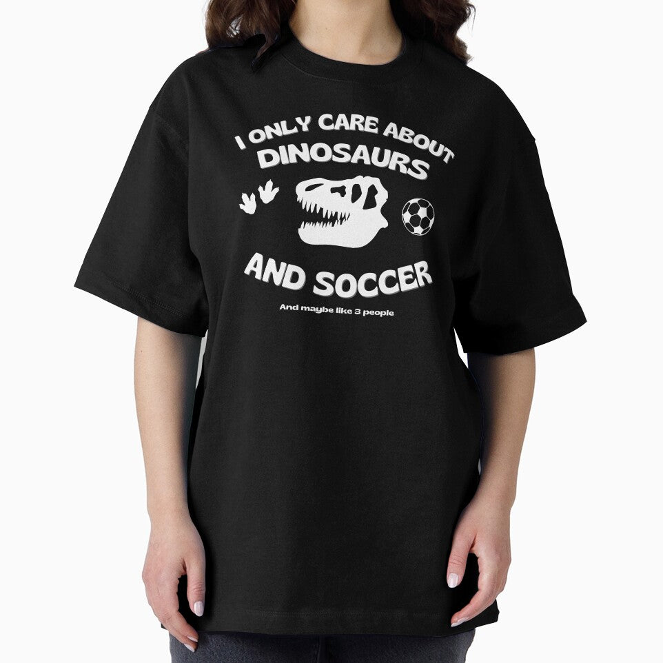 I only care about dinosaurs and soccer, Quotes, Dinosaur, T Rex, Skull, Words, Text by iHeartDinosaurs