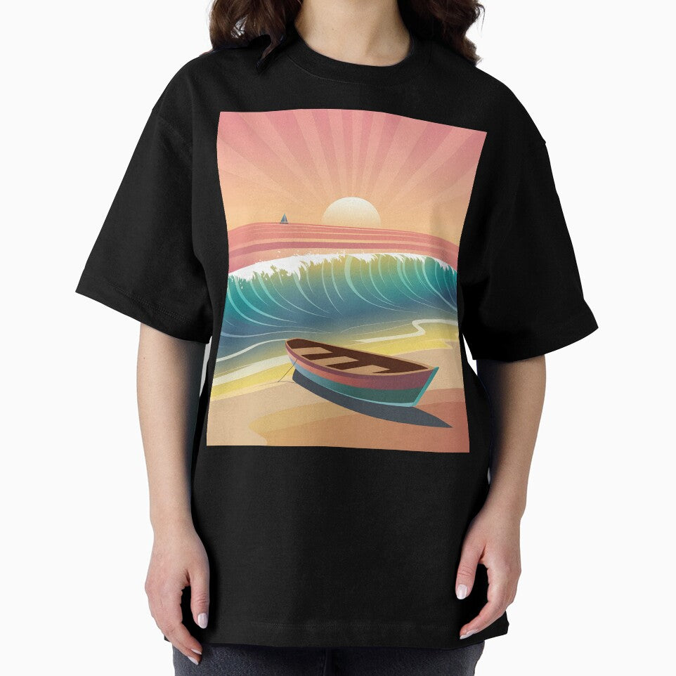 Sunset On The Beach In Sopot by wzetart