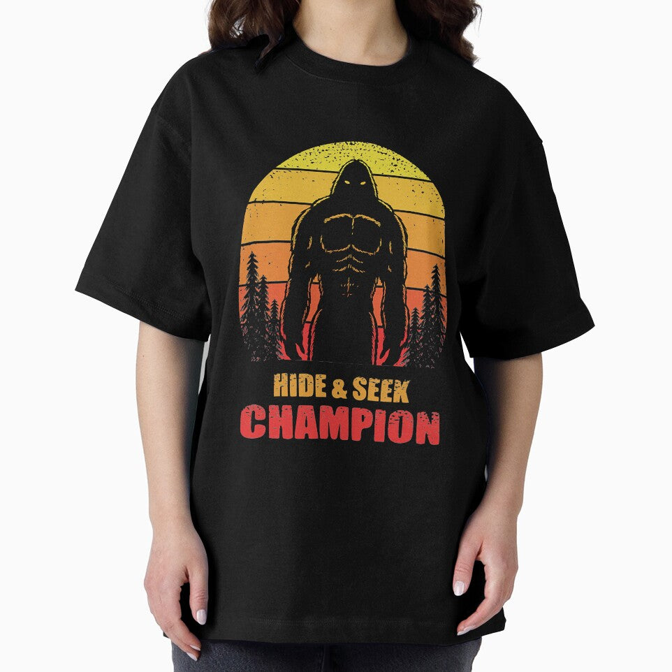 Bigfoot silhouette Retro sunset vector illustration by JeffreyShultz