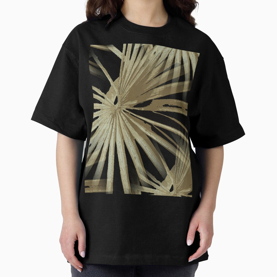 Brown On Black Tropical Vibes Beach Palmtree Vector by taiche