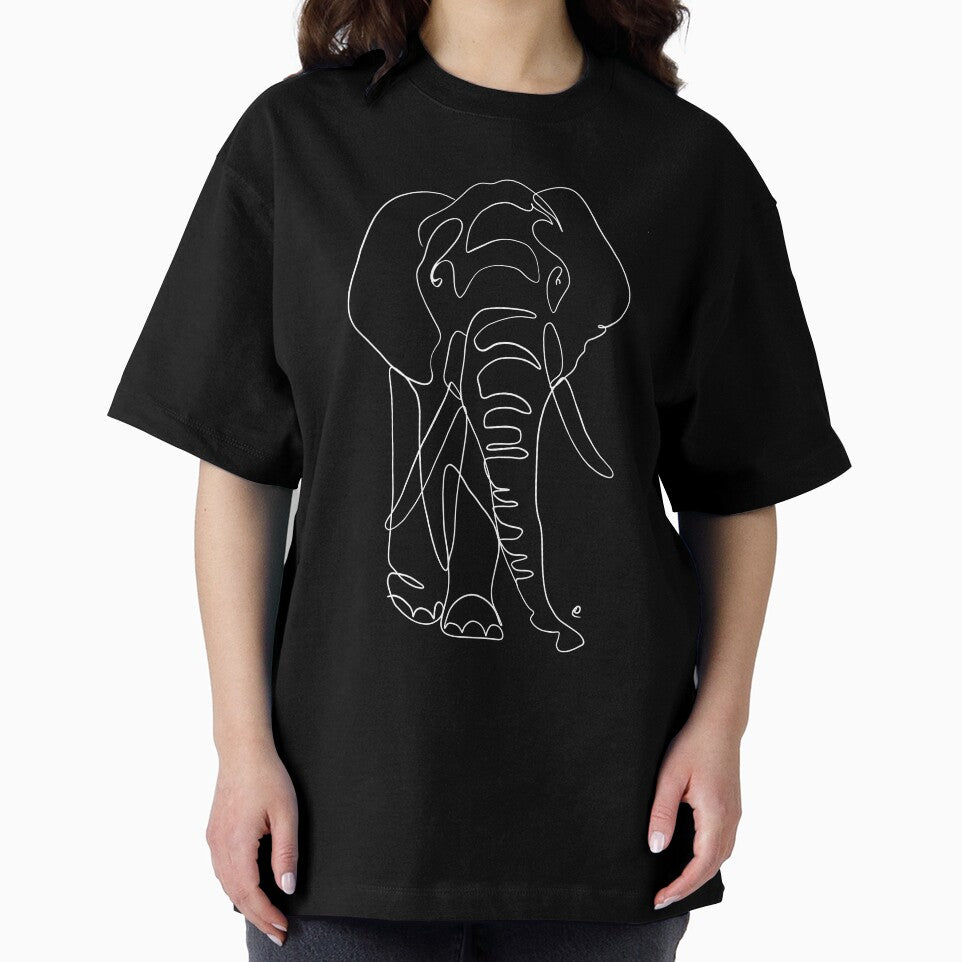 Elephant One line art by Tinteria