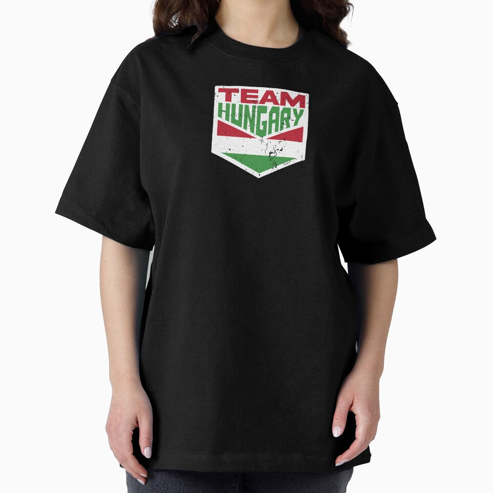 Team Hungary, Hungarian Distressed Flag, Vintage Supporter by ramenrose