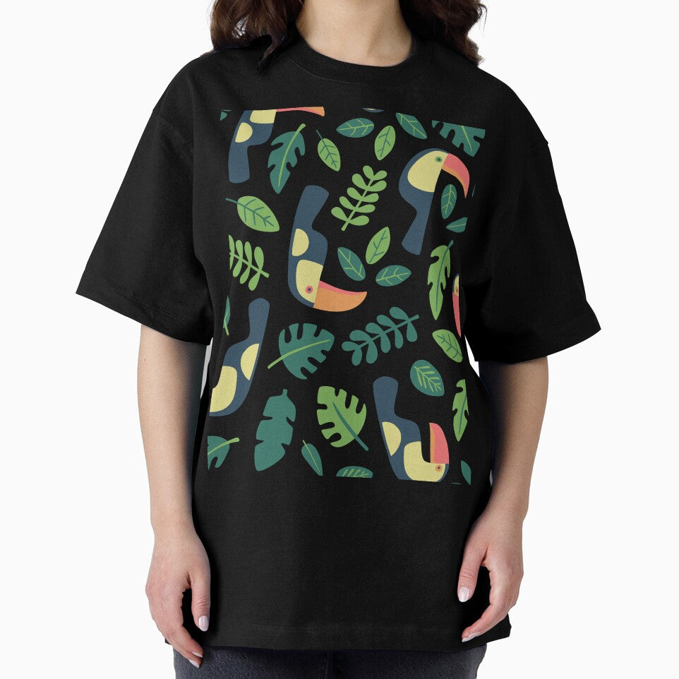 Tropical Bird And Flora Pattern by unrealshop