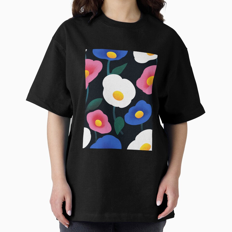 Colorful poppies pattern by Temuri Studio