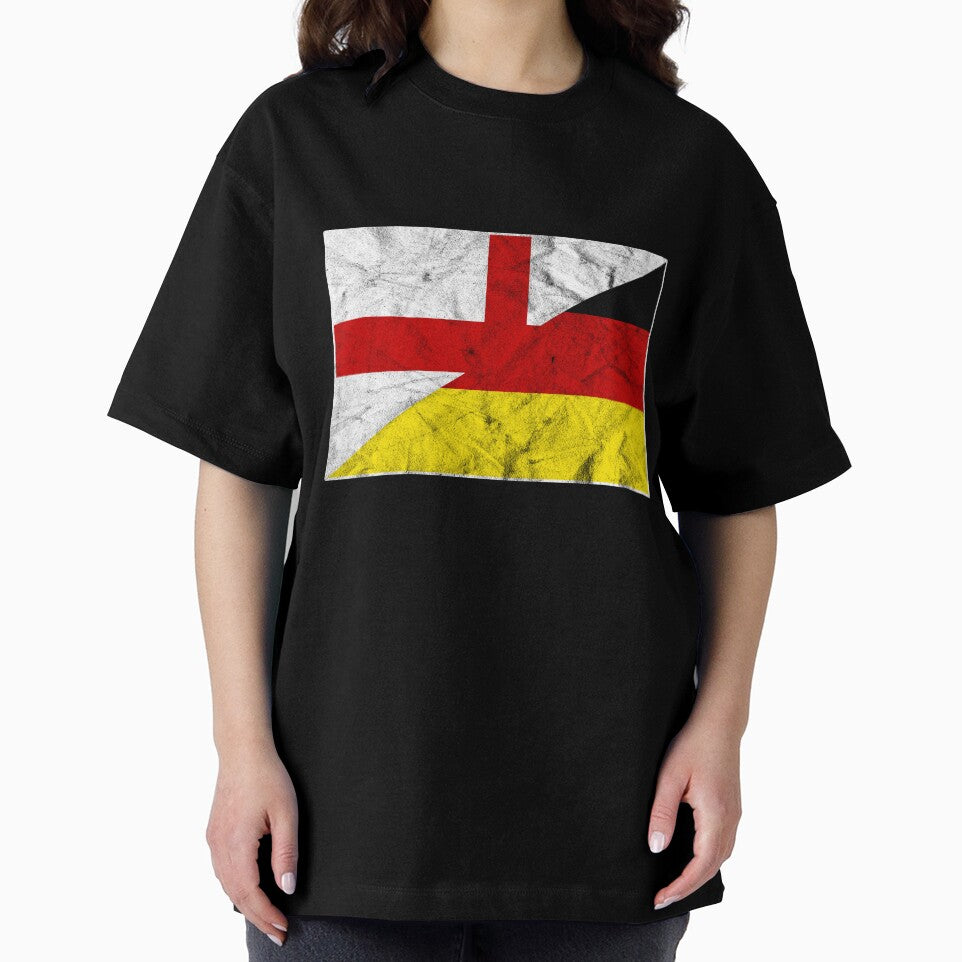 Distressed England Germany Flag by Carl's Clothing