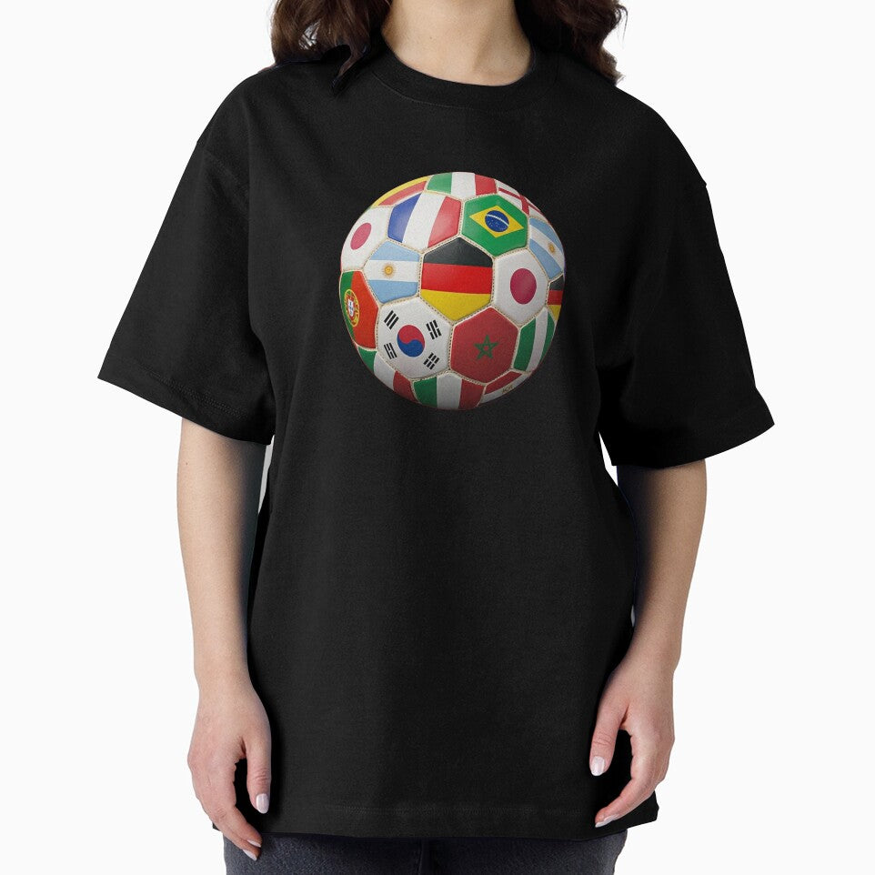 International Flags Soccer Ball Graphic by YounexxART