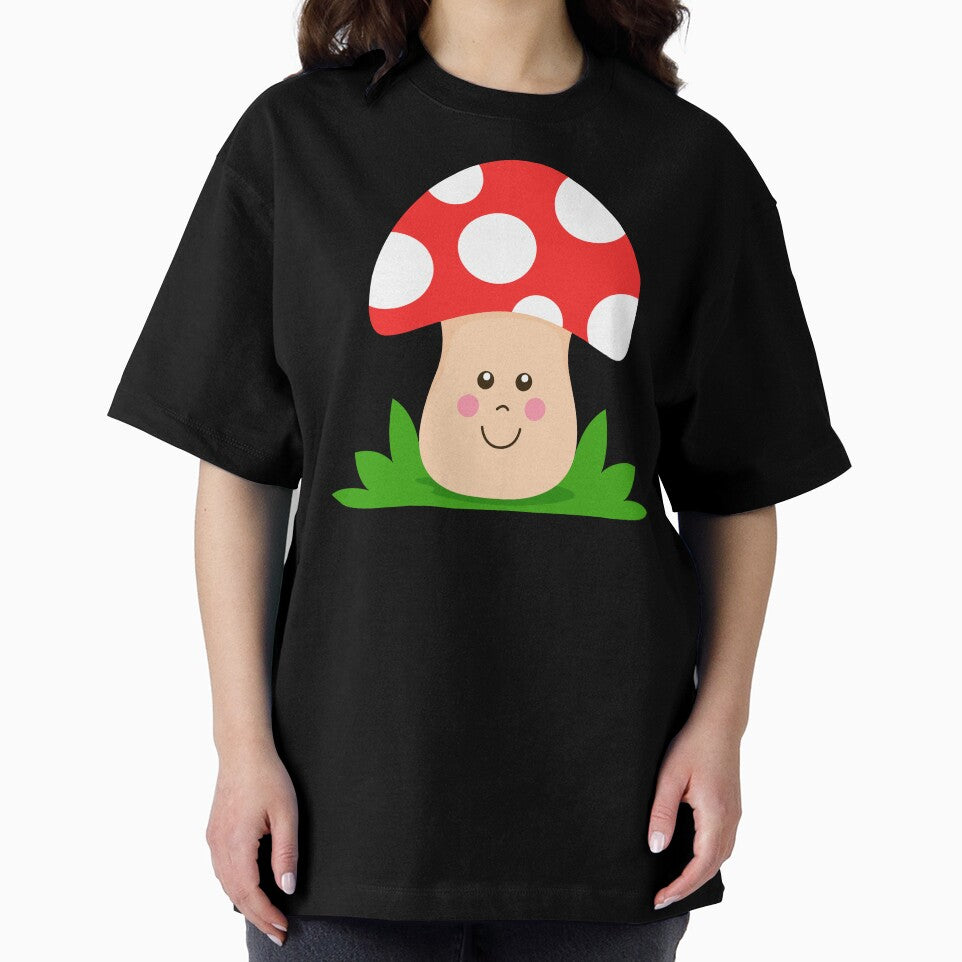 Happy Mushroom Toadstool by samshirts