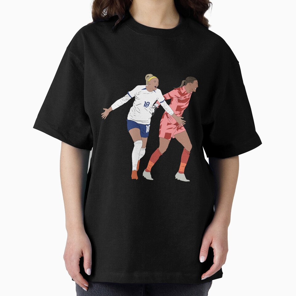 Chloe Kelly Mary Earps England Women's Football Minimalist by Hevding