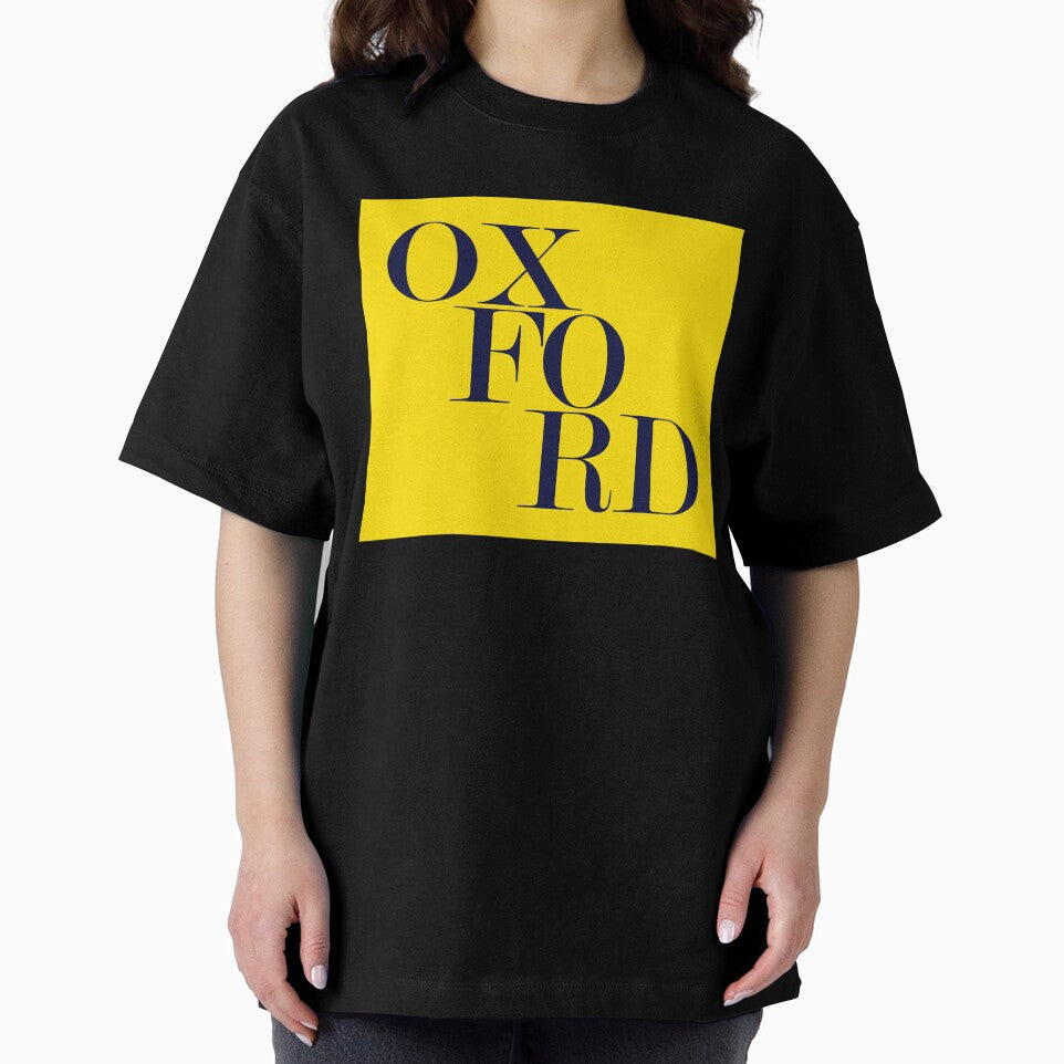 Oxford UK City Typography Minimalist Patriotic Travel Souvenir by kakarikihill