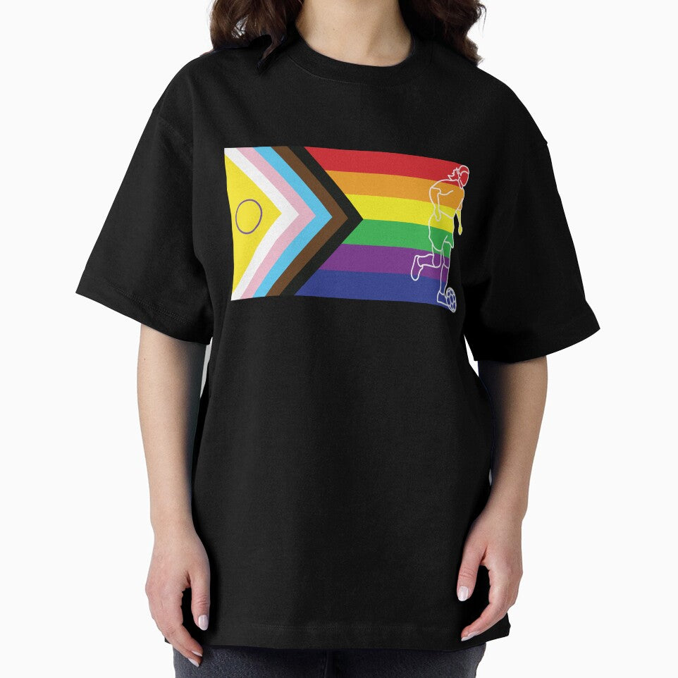Female Soccer Player Pride Flag by wilcoxm19