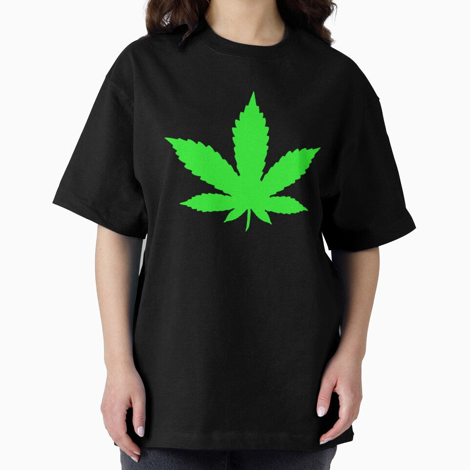 Neon Green Pot Leaf by Foofighter01