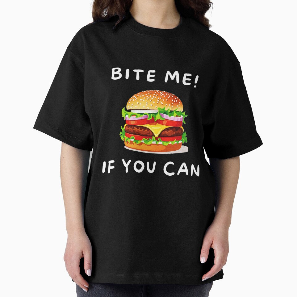 Fun Burger T-Shirt – Cute Food Design with Playful Text by SenpaiSketch