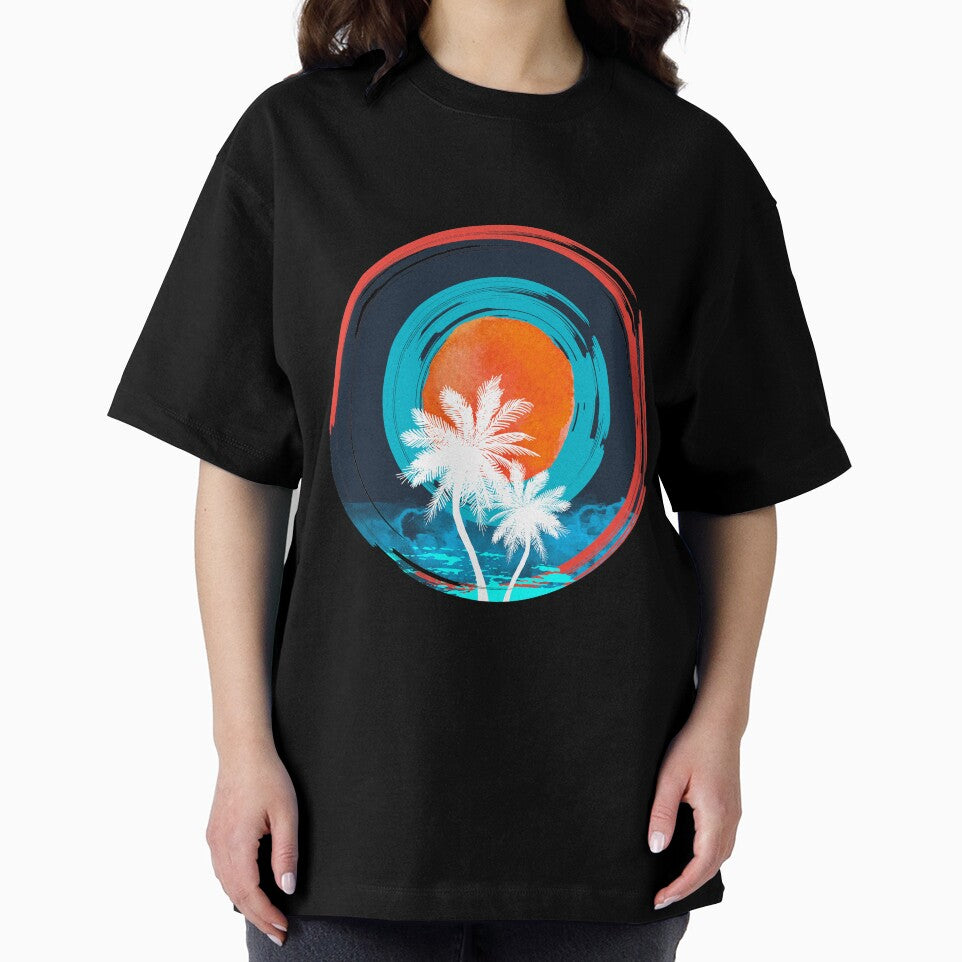 Beach Sunset Nature t-shirt by AYOUCHKA
