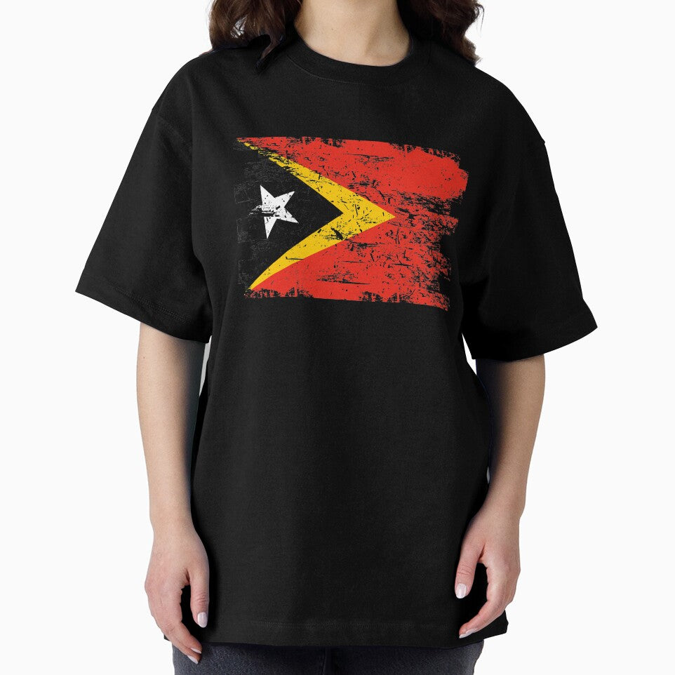 East Timor Shirt Gift Country Flag Patriotic Travel Oceania Light by threadsmonkey
