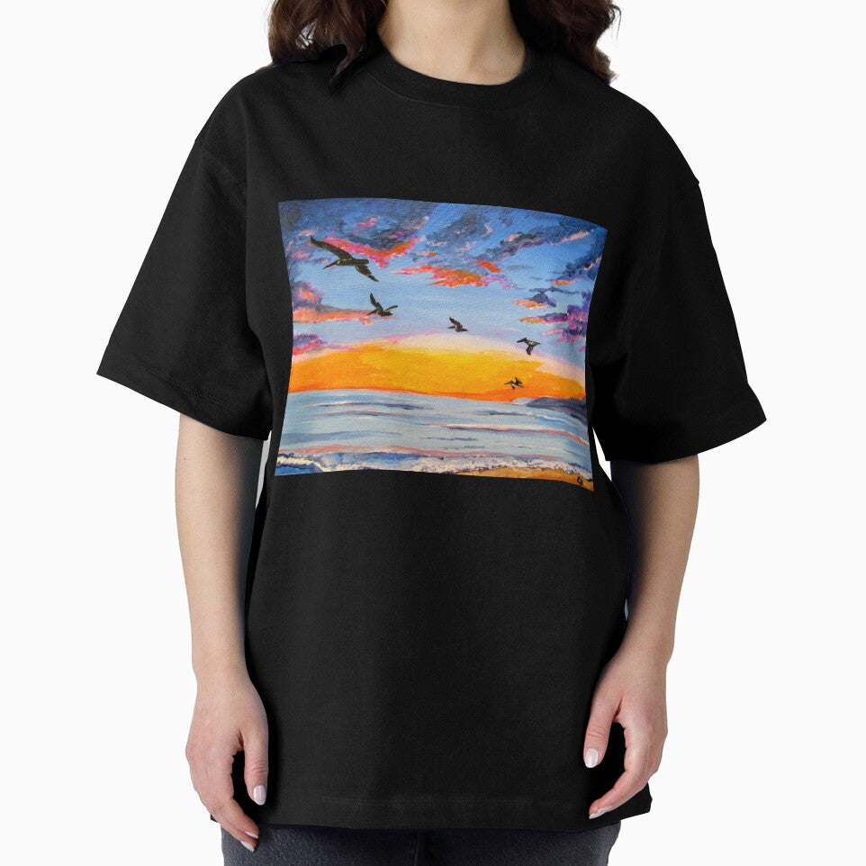 Pelican Sunset by PaintedbyCarol