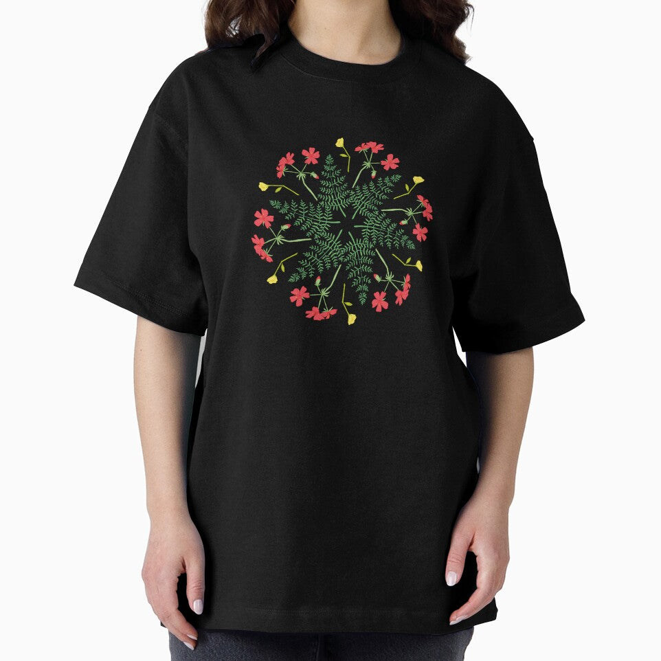 botanical flower mandala design by liny-art
