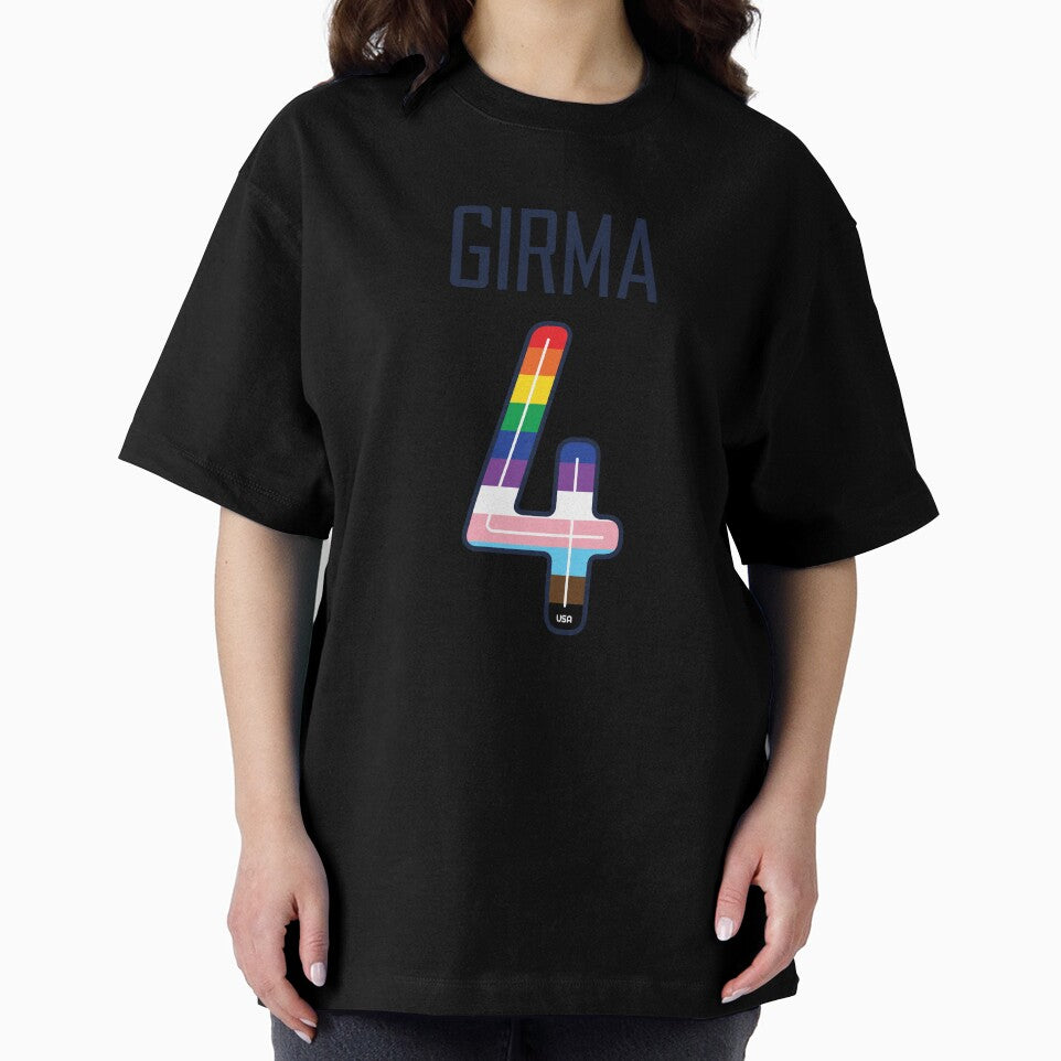 Naomi Girma 4  / USWNT / Naomi Girma Pride Jersey Style by elopez1755