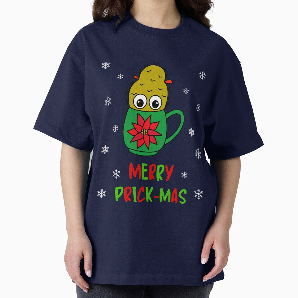 Merry Prick Mas - Small Christmas Cactus In Poinsettia Mug by DreamCactus