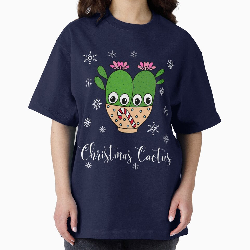 Christmas Cactus - Cacti Couple In Christmas Candy Cane Bowl by DreamCactus