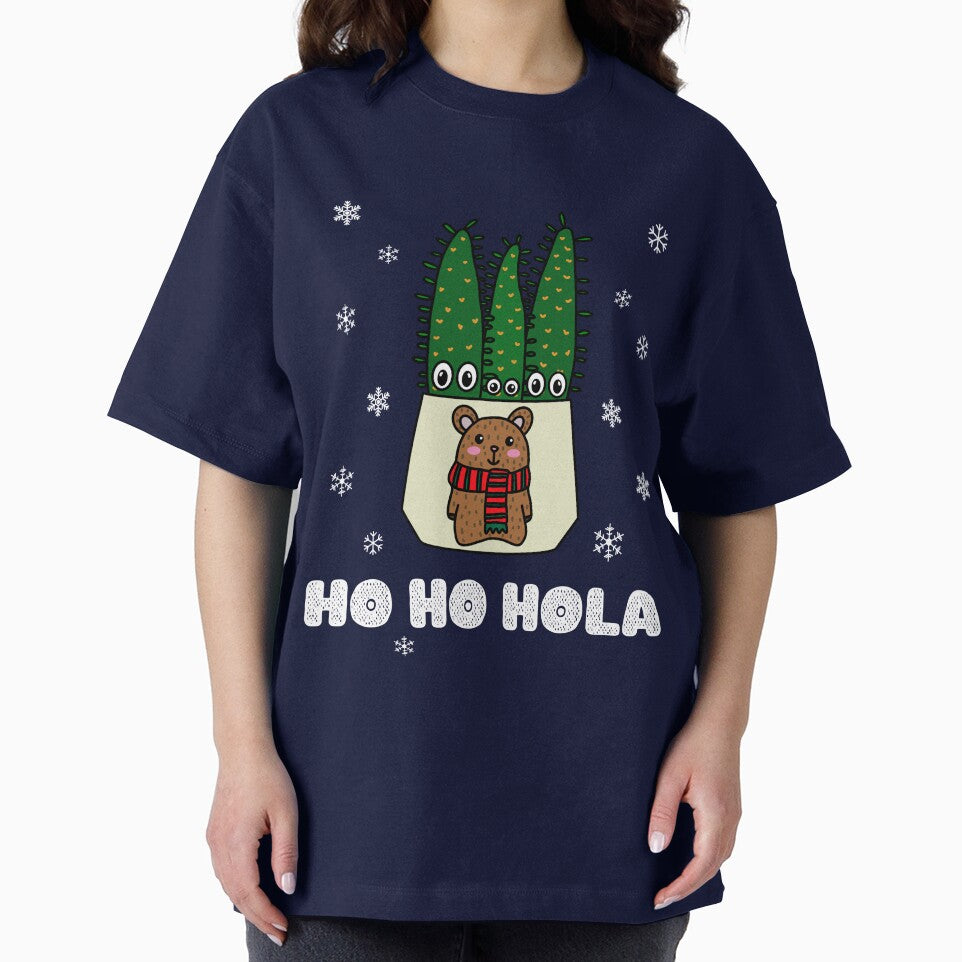 Ho Ho Hola - Eves Pin Cacti In Christmas Bear Pot by DreamCactus