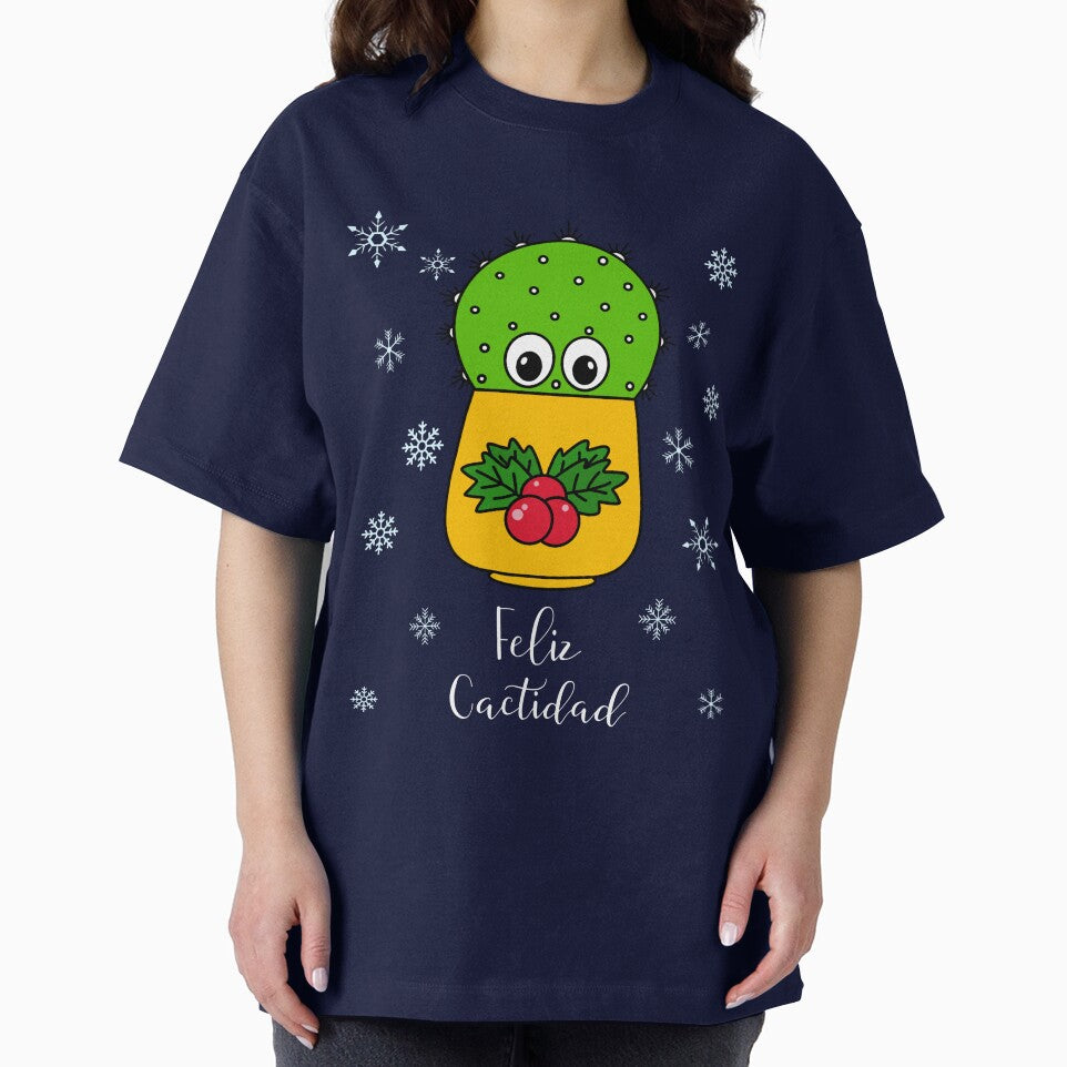 Feliz Cactidad - Cute Cactus In Christmas Holly Pot by DreamCactus