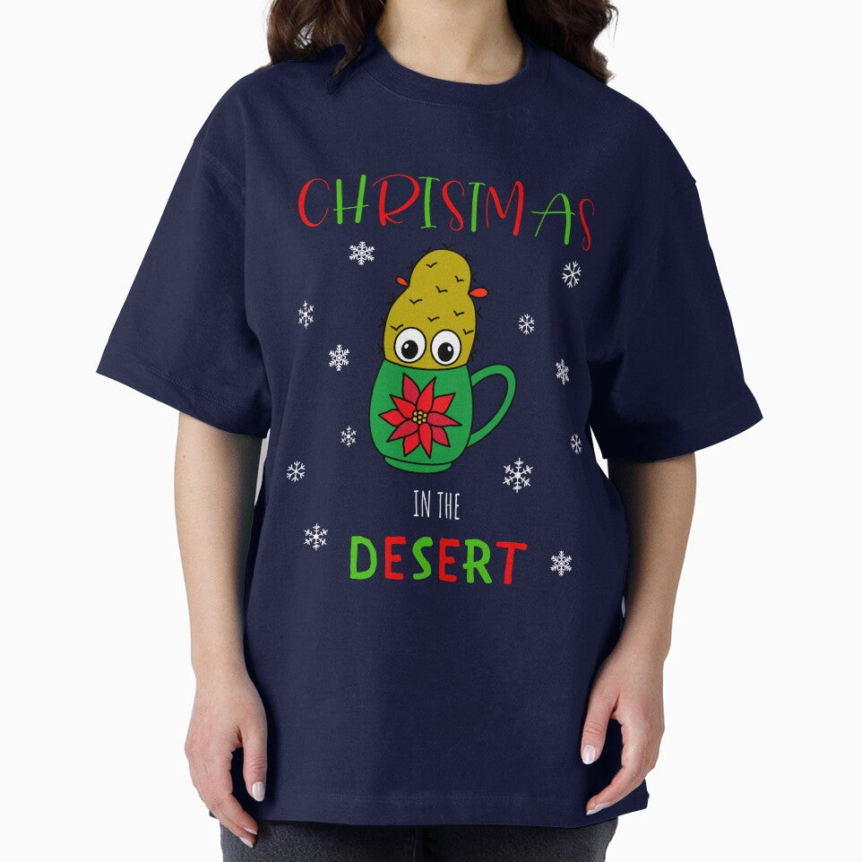 Christmas In The Desert - Small Christmas Cactus In Poinsettia Mug by DreamCactus