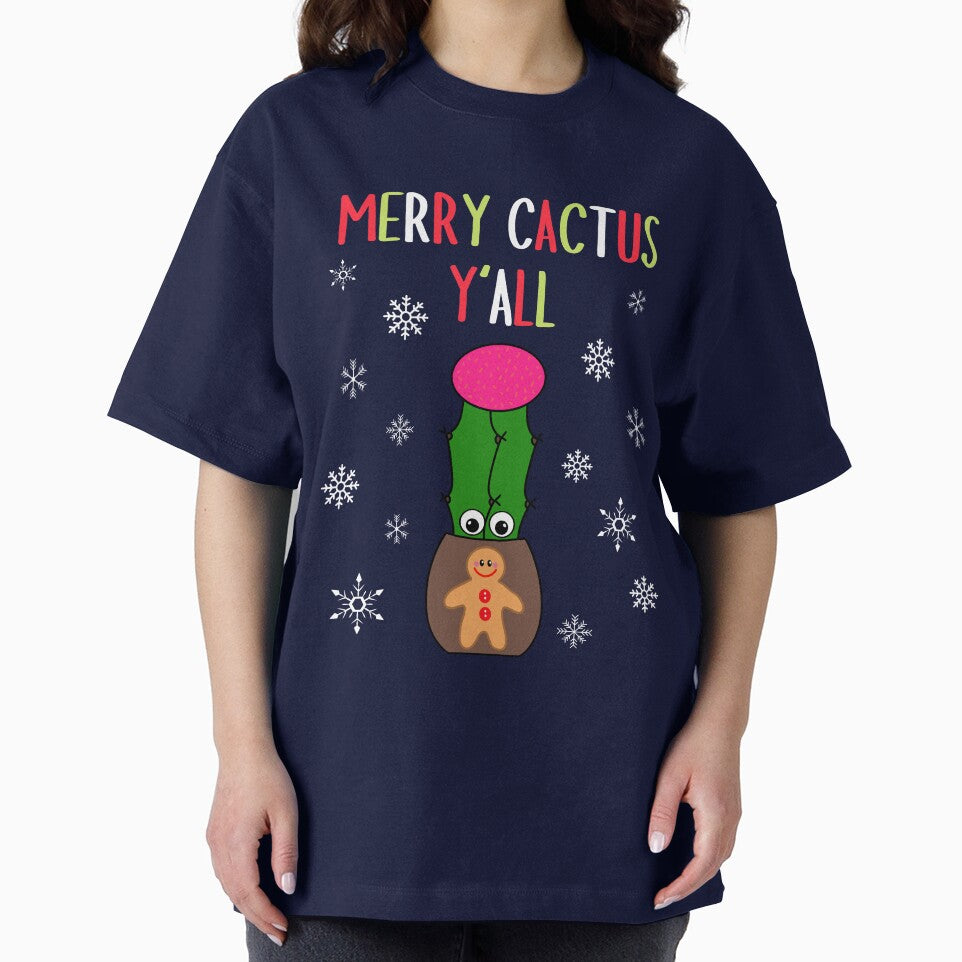 Merry Cactus Y'all  - Hybrid Cactus In Gingerbread Man Pot by DreamCactus