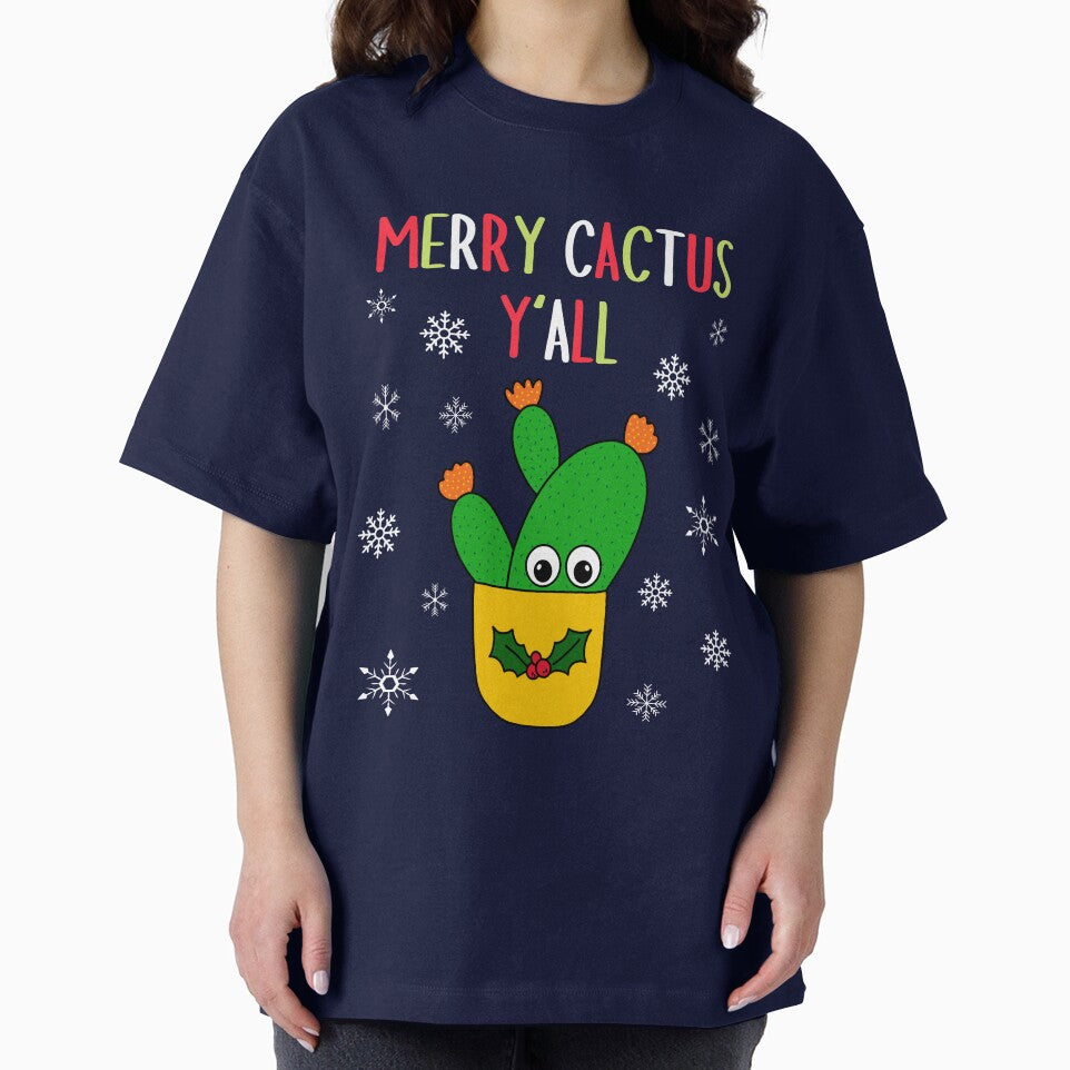 Merry Cactus Y'all - Opuntia Microdasys Cactus In Christmas Holly Pot by DreamCactus