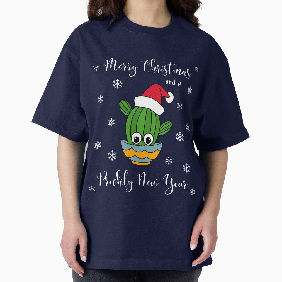 Merry Christmas And A Prickly New Year - Cactus With A Santa Hat In A Bowl by DreamCactus