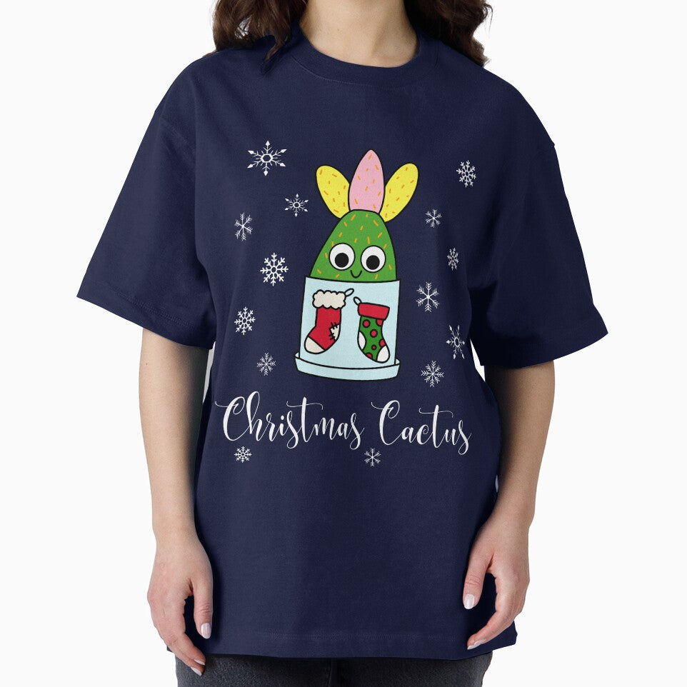 Christmas Cactus - Hybrid Cactus In Christmas Themed Pot by DreamCactus