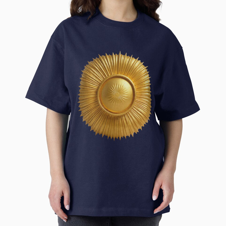 Golden Sunburst Medallion – Radiant Gold Rays by DIGPROF