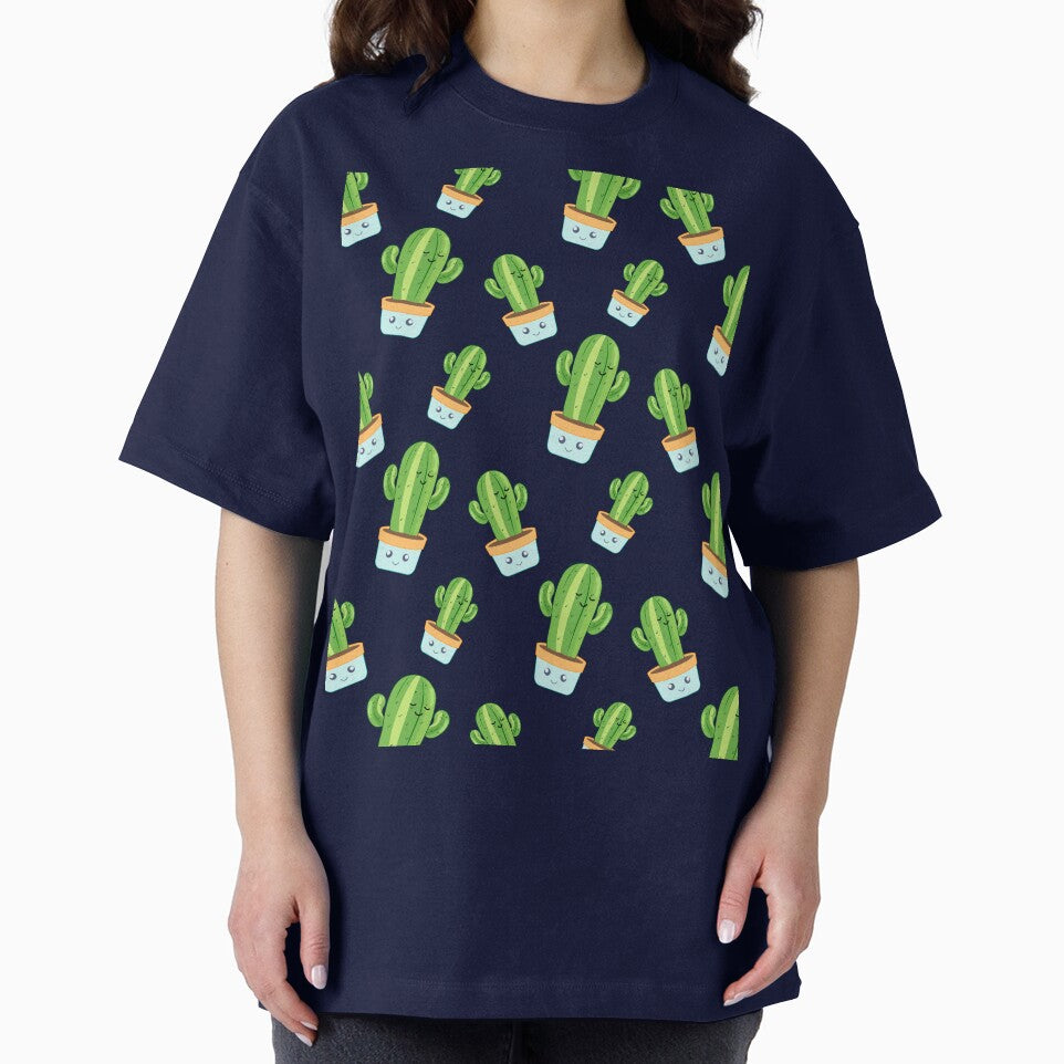 cactus pattern, funny cactus character by Lafubinaka