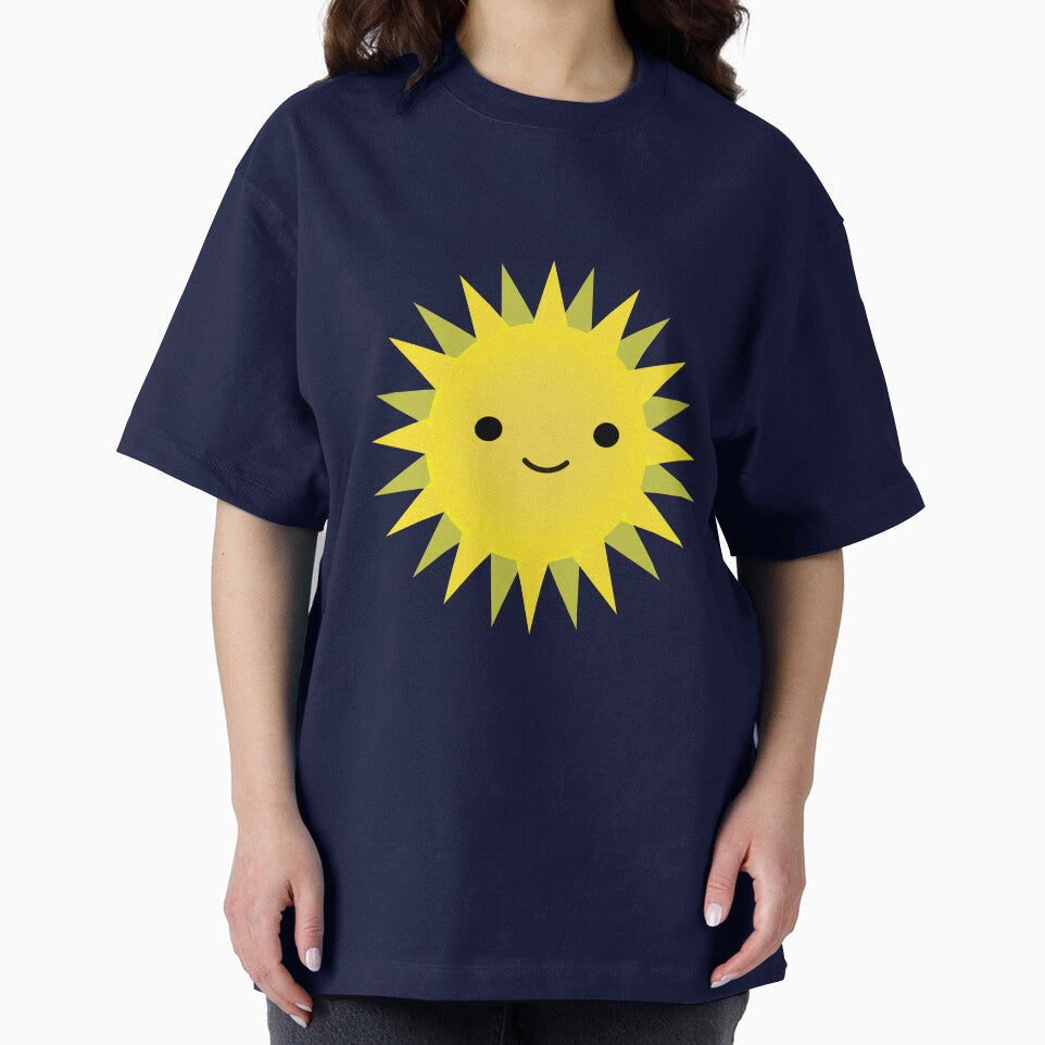 Cute Kawaii Bright Yellow Happy Sun by Hedgie Designs