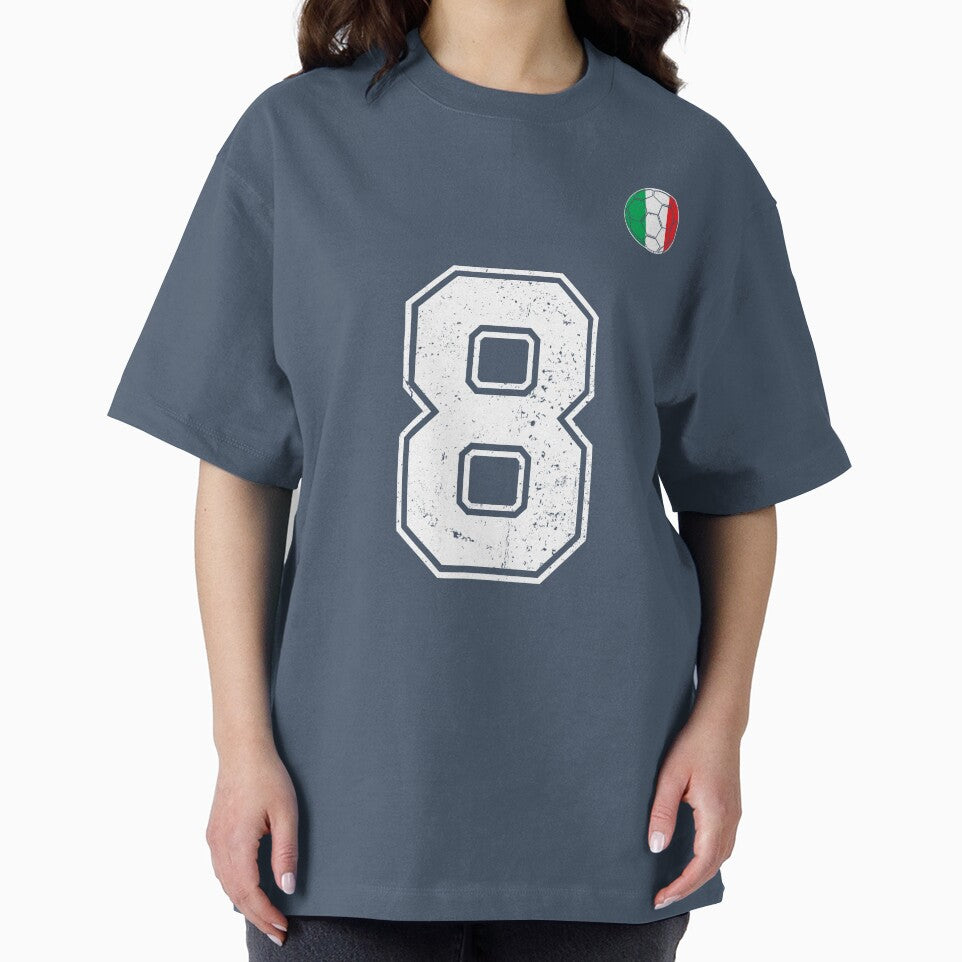 Italy Soccer Number 8 Vintage Sports Fan by RoyesButler