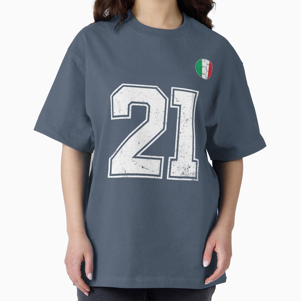 Italy Soccer Number 21 Vintage Sports Fan by RoyesButler