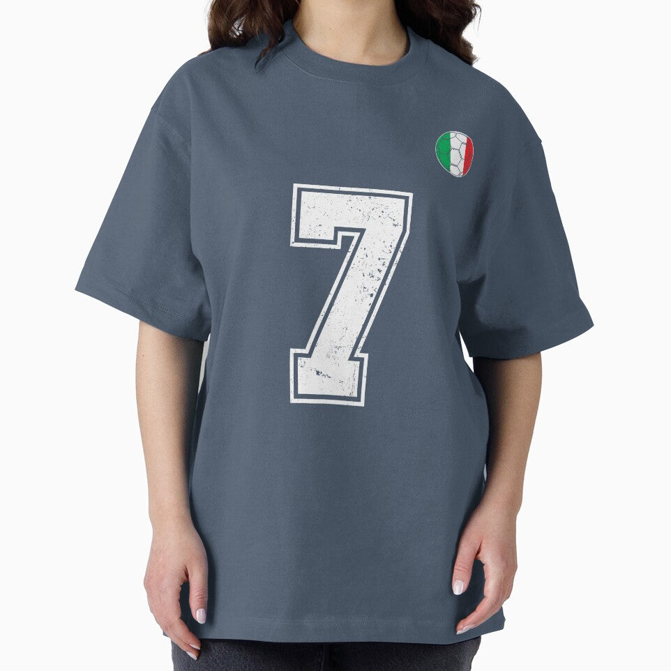 Italy Soccer Number 7 Vintage Sports Fan by RoyesButler