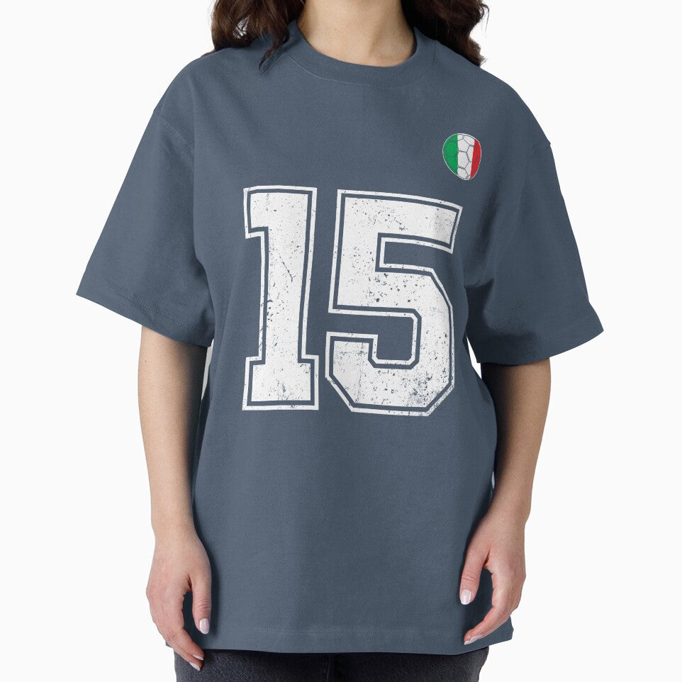 Italy Soccer Number 15 Vintage Sports Fan by RoyesButler