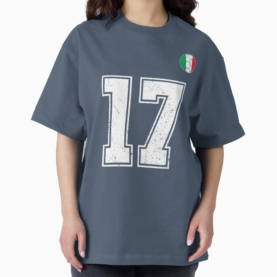Italy Soccer Number 17 Vintage Sports Fan by RoyesButler