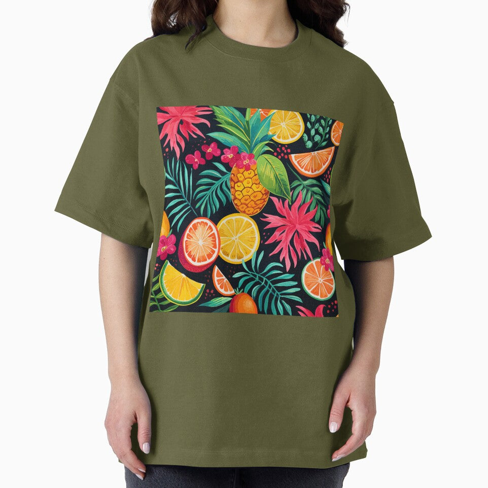 Vibrant tropical fruits pattern by PaletPatisserie