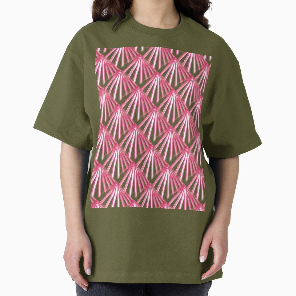 Art Deco Tropical Beach Palm Red Cut Out by taiche