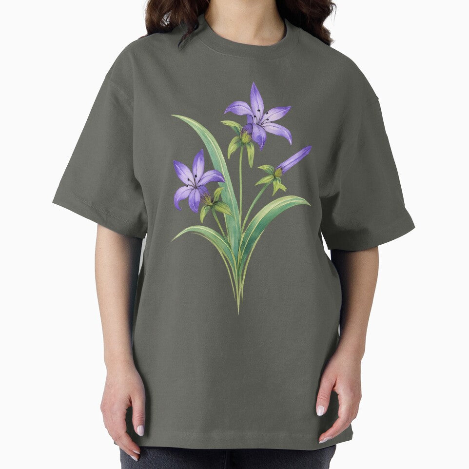 Purple Wildflower Botanical Illustration by blankTeeShirt