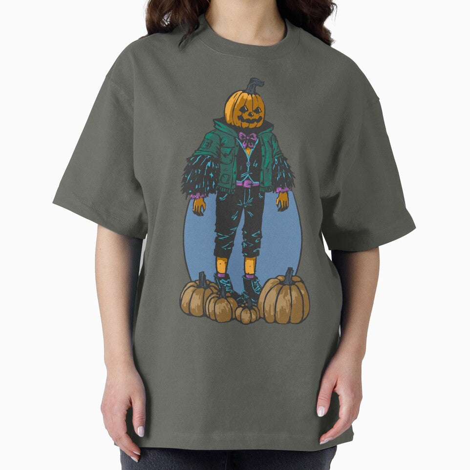 Stylish scarecrow with pumpkins by MadArtist123