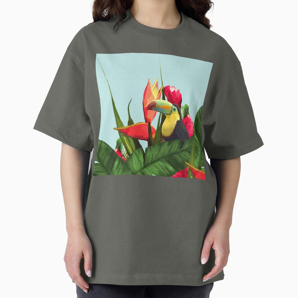 Toucan Tropical Banana Leaves Bouquet by oursunnycdays