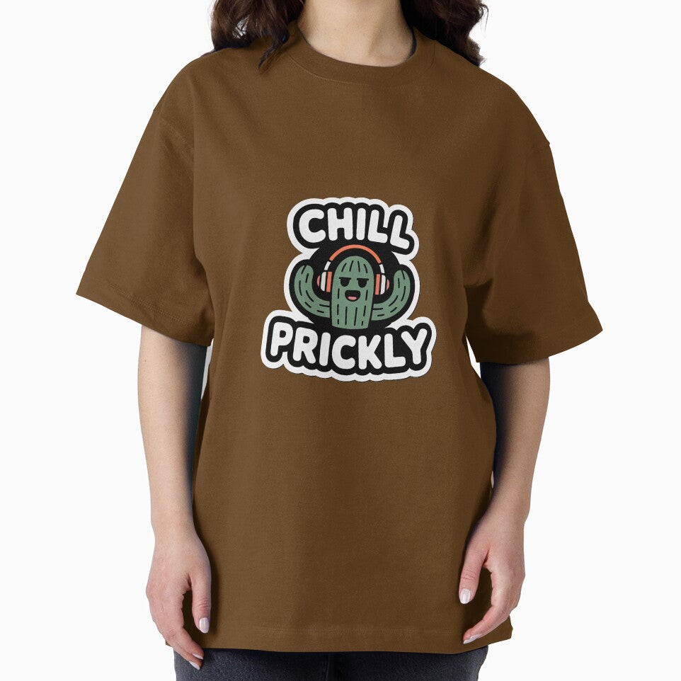 Chill Prickly Cute Cactus With Headphones Sticker by The Wise Fortress
