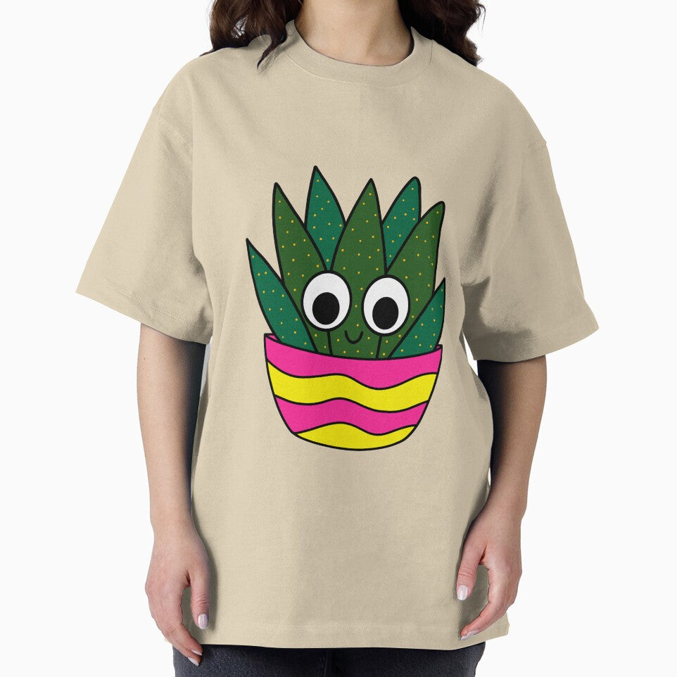 Cute Cactus Design #235: Cute Succulent In Bright Pot by DreamCactus
